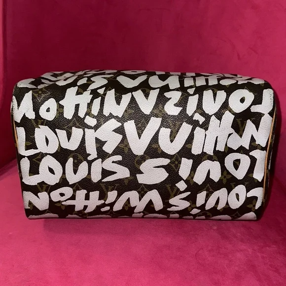 Louis Vuitton Stephen Sprouse speedy 30 Boston satchel silver graffiti - Picture 9 of 16